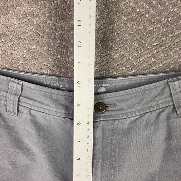 Mountain Hardwear Shorts Men's 32 Gray AOP Canvas Cotton Hiking Outdoor - Picture 9 of 12